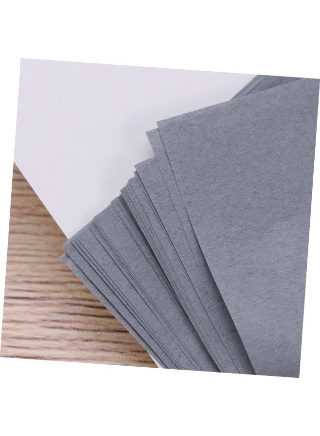 أوراق امتصاص الزيوت العطرية للوجه من البامبو والفحم، ورق امتصاص الماء من فحم البامبو للبشرة الدهنية، مناديل وجه ورقية ماصة للزيوت ، 100 قطعة - Image 3